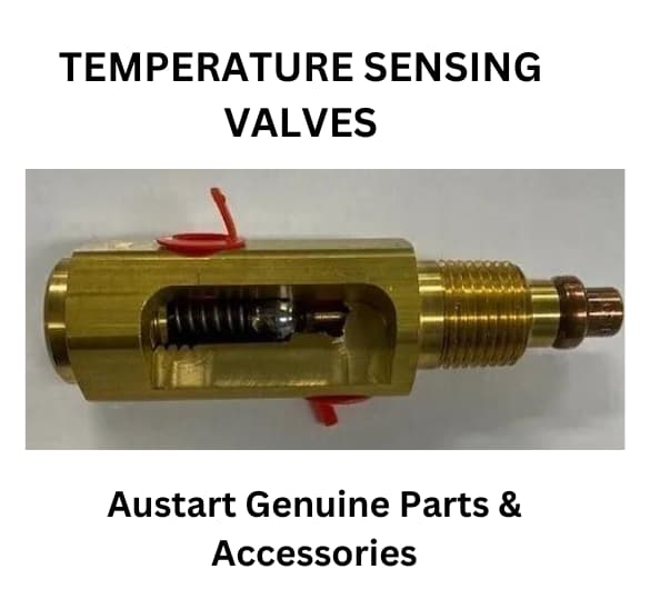 Image of Austart genuine parts and accessories, featuring temperature sensing valves for optimal performance